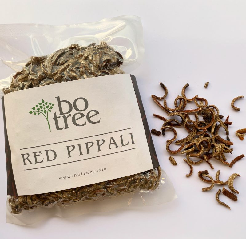 BoTree Dried Red Pippali Ribbons (Java Pepper), dried, 300g