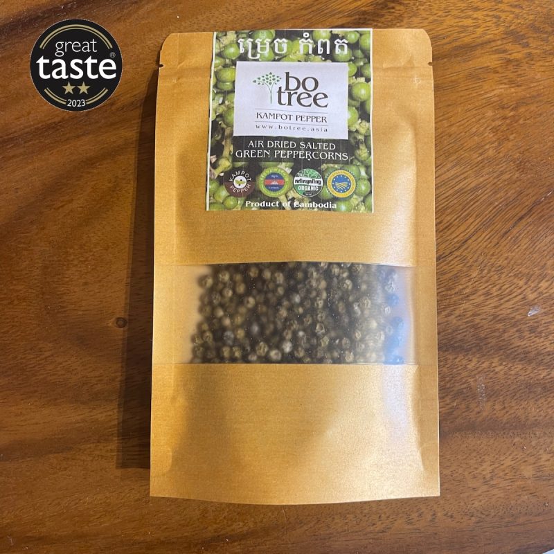 BoTree Air Dried Salted Green Peppercorns, 50g