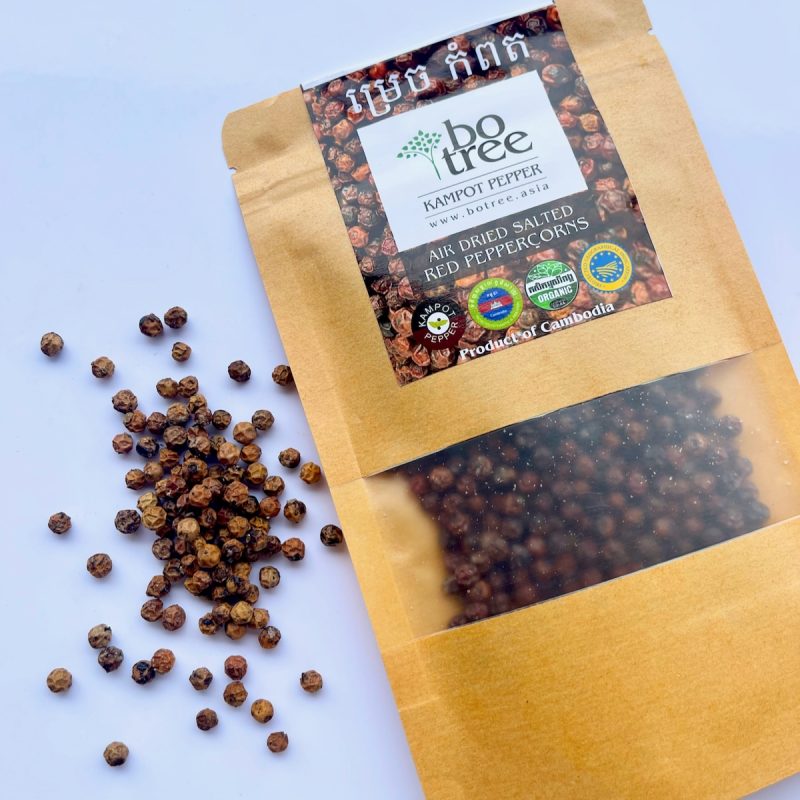 BoTree Air Dried Salted Red Peppercorns, 50g